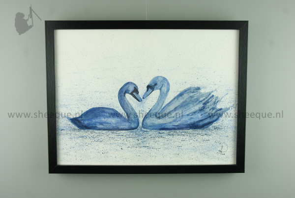 aquarel schilderij love story 